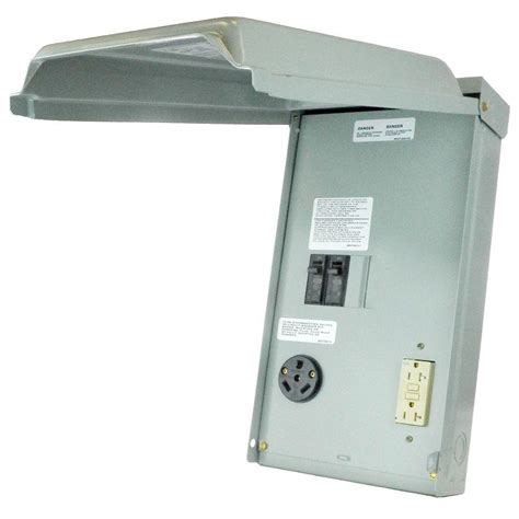 50 amp rv junction box|50 amp exterior sub panel.